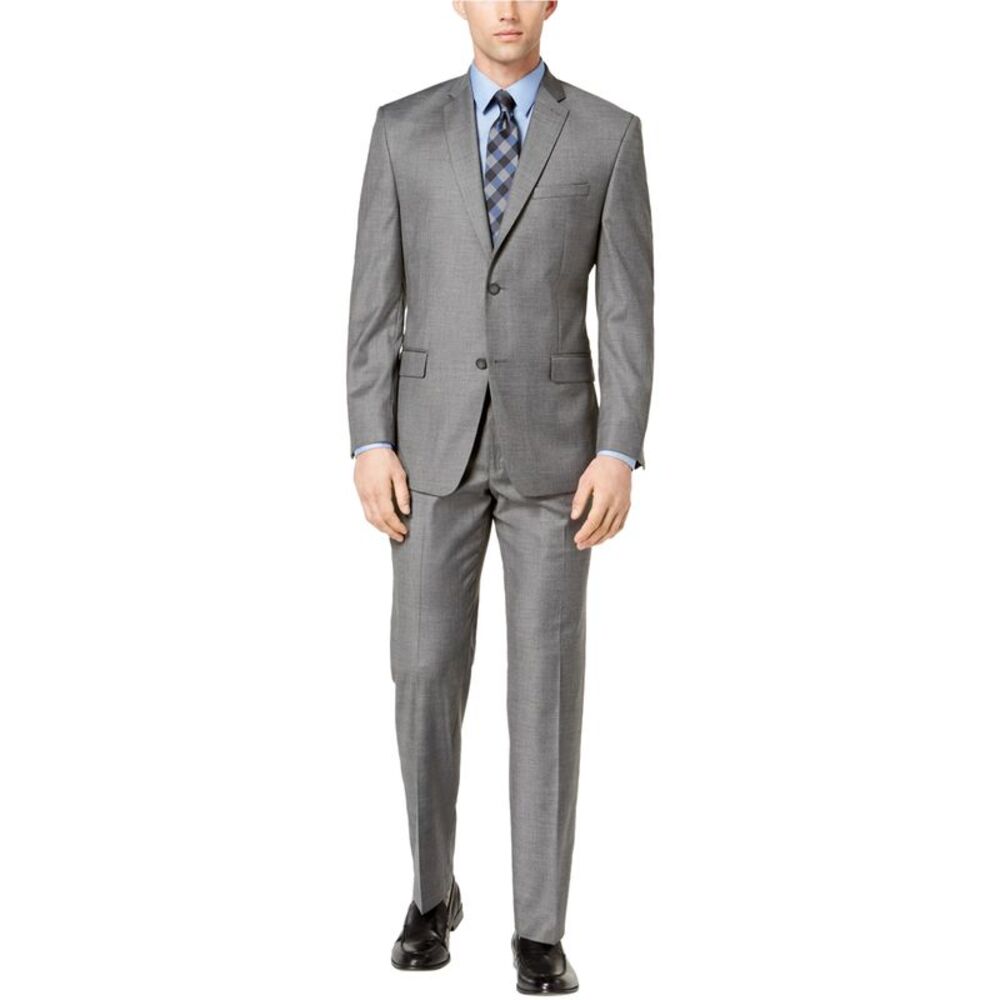 Andrew Marc Mens Glen Plaid Two Button Formal Suit, NWT